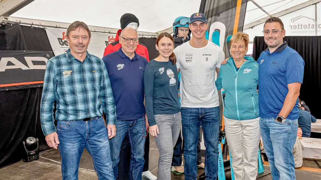 Die Geschäftsleitung des Familienbetriebs von Berger Schuhe & Sport in Konolfingen.