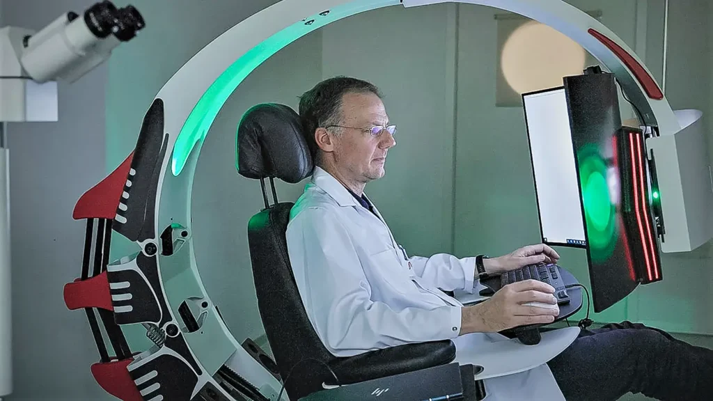 Gewebeanalyse im sogenannten Pathojet.
